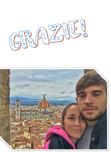Gli sposi ringraziano!